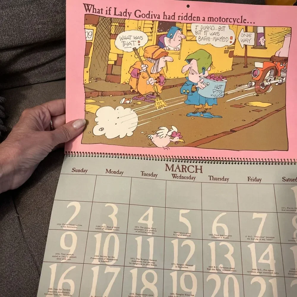 Vintage Hallmark Calendar 1975 WHAT IF Modern Day Miracles Changed History Rare!